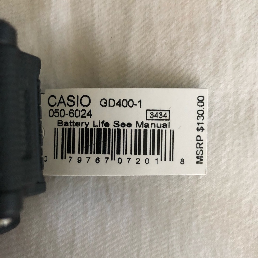 Casio G-Shock Gd400-1 Black Resin Quartz Watch - Picture 2 of 4